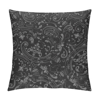 Personality  Abstract Seamless Pattern On A Textile Gray Background Pillow Covers