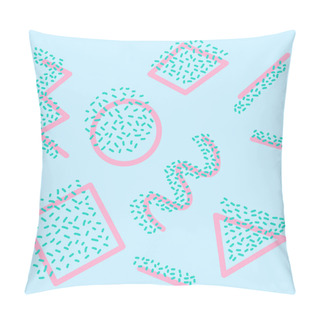 Personality  Memphis Background With Abstract Shapes Pillow Covers
