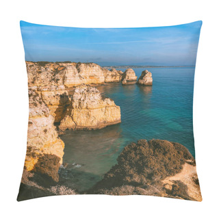 Personality  Algarve Coast And Beaches In Portugal Pillow Covers