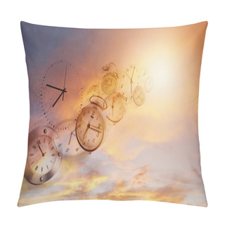Personality  Time Flies Idea Pillow Covers