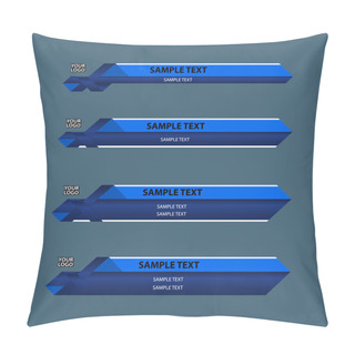 Personality  Lower Thirds Banner Pillow Covers