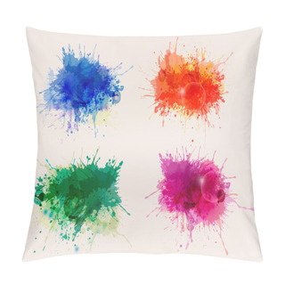Personality  Collection Of Colorful Abstract Watercolor Backgrounds Pillow Covers