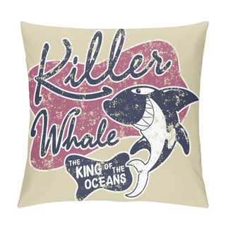 Personality  Killer Whale Badge Pillow Covers