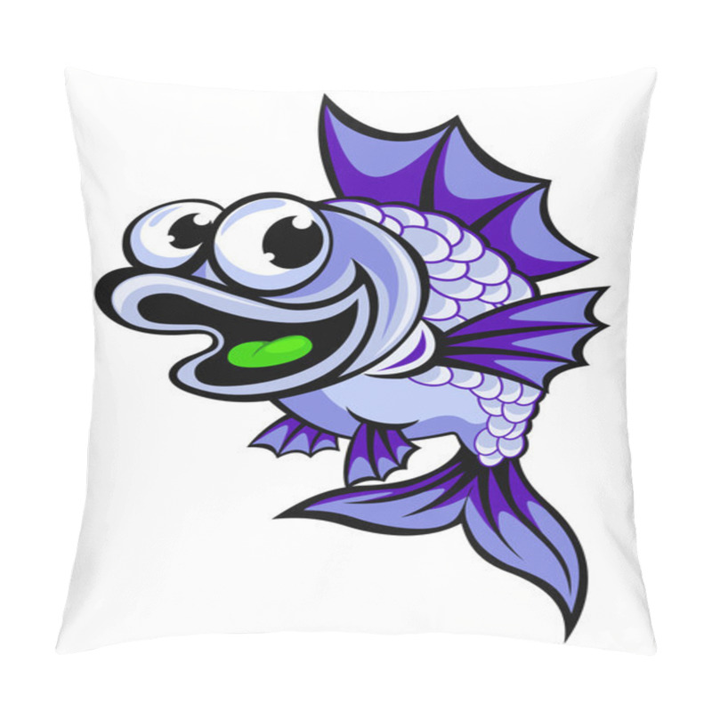 Personality  Funny violet fish pillow covers