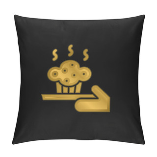 Personality  Baking Gold Plated Metalic Icon Or Logo Vector Pillow Covers