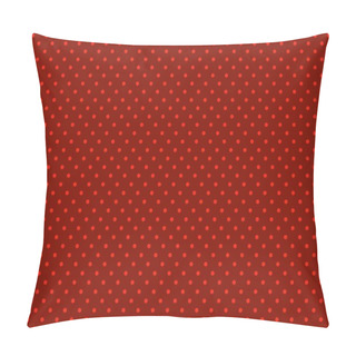 Personality  Dark Red Background With Small Red Dots Pillow Covers