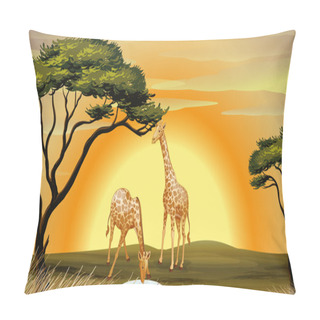 Personality  Giraffe Pillow Covers