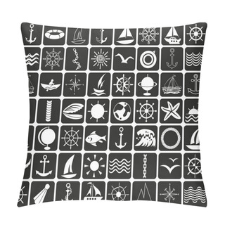Personality  Sea Icons Pillow Covers