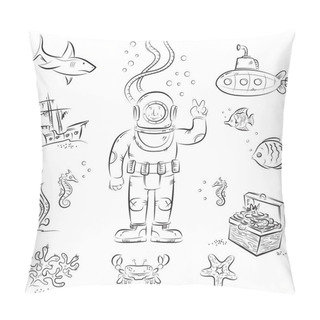 Personality  Deep Diving Pillow Covers
