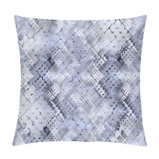 Personality  Seamless Snake Skin Pattern With Watercolor Effect.  Pillow Covers