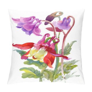 Personality  Watercolor Meadow Flowers Bouquet Pillow Covers