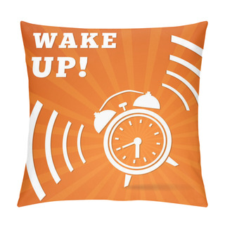 Personality  Wake Up Alarm Pillow Covers