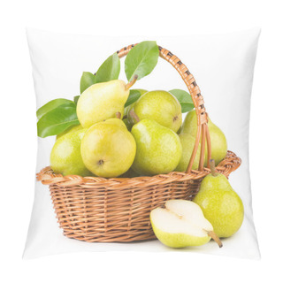Personality  Green Pears In A Basket Pillow Covers