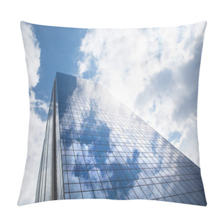 Personality  Skyscraper Against Blue Sky Pillow Covers