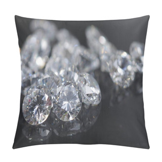 Personality  Close Up Shot Of Beautiful Brilliant Crystal Zirconia Diamond Beads For Jewelry  Pillow Covers