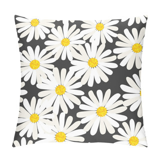Personality  Seamless Daisies Vector Pattern Pillow Covers