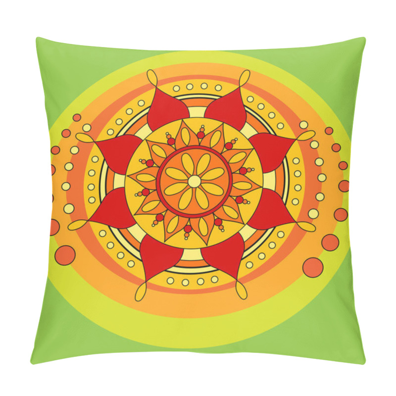 Personality  Vector Folk Background. Vector Illustration. Pillow Covers
