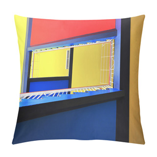 Personality  Abstract Staircase In The State Music School - Aurich, Germany Pillow Covers