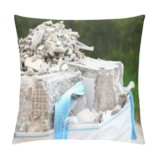 Personality  Full Construction Waste Debris Rubble Bags Pillow Covers