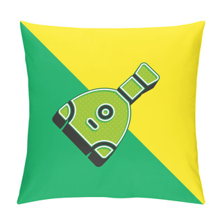 Personality  Balalaika Green And Yellow Modern 3d Vector Icon Logo Pillow Covers