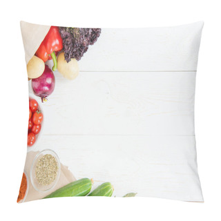 Personality  Fresh Raw Vegetables With Spices  Pillow Covers