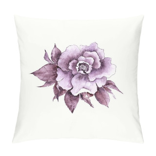 Personality  Watercolor Rose Flower. Pillow Covers