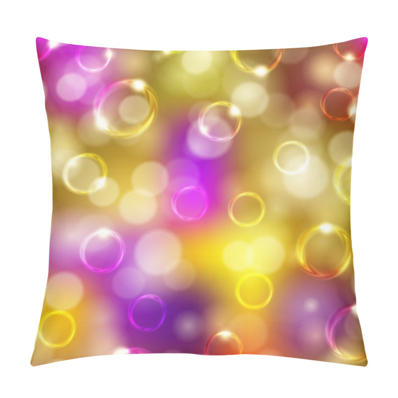 Personality  Festive Background With Bubbles Pillow Covers