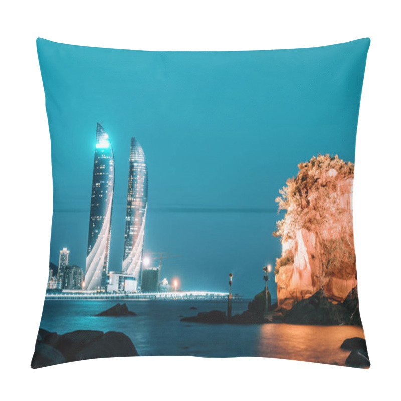 Personality  Xiamen Siming District Urban Architecture Night Scenery Pillow Covers