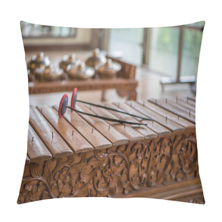 Personality  Saron, A Gamelan Music Instrument, A Traditional Music In Bali And Jawa. Pillow Covers