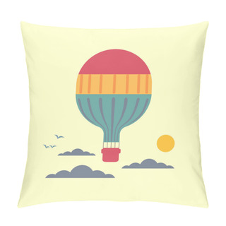 Personality  Hot Air Balloon Icon Pillow Covers