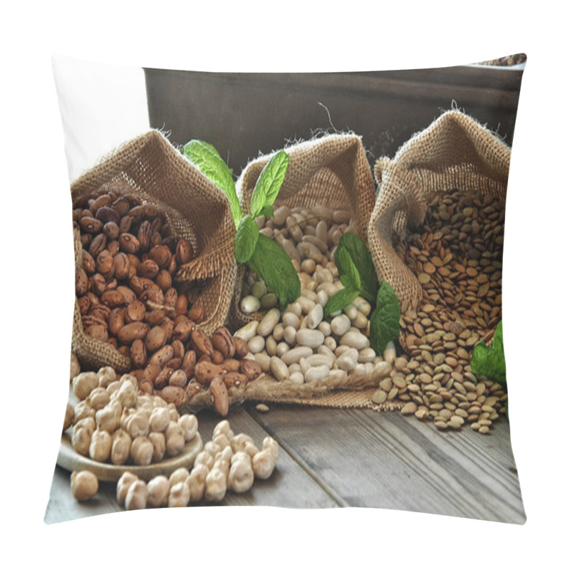Personality  Lentils, chickpeas, red beans pillow covers