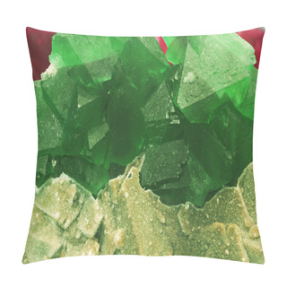 Personality  Fluorite And Quartz Gem Mine In Nature Pillow Covers