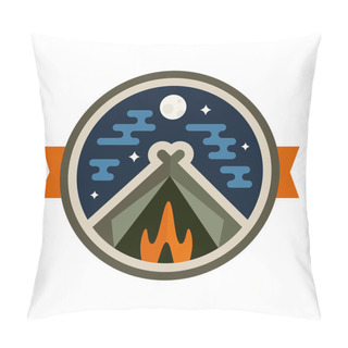 Personality  Camp Badge Pillow Covers