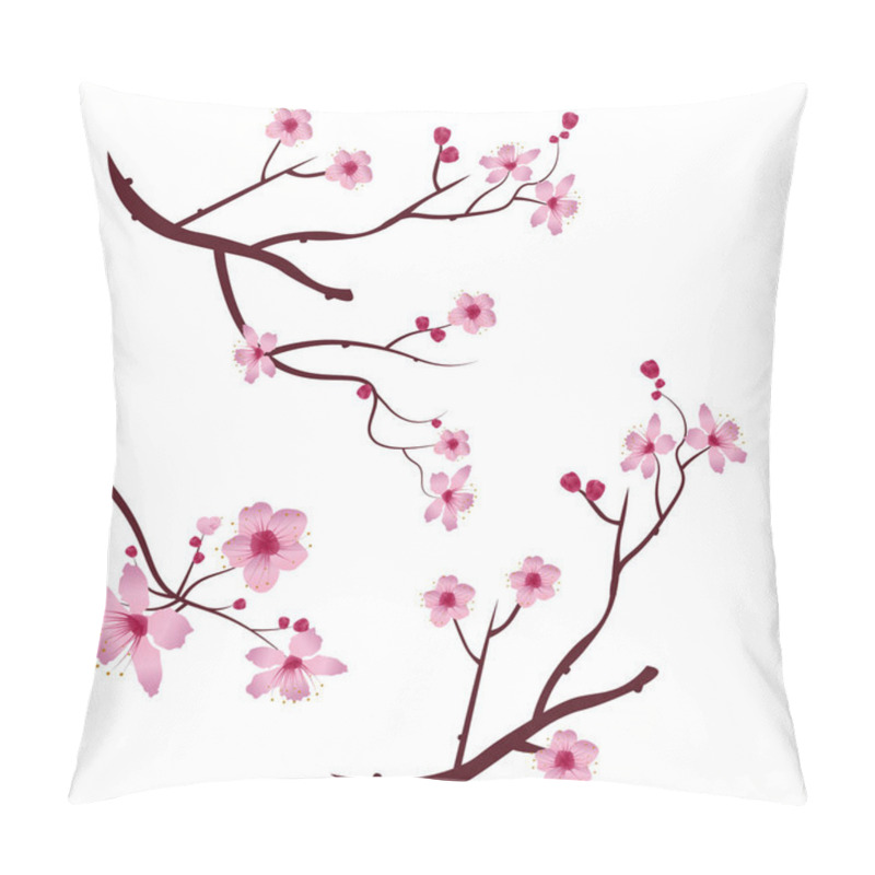 Personality  A set of twigs sakura cherry blossoms pillow covers