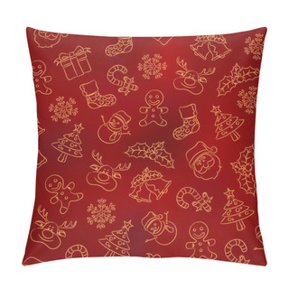 Personality  Seamless Doodle Pattern - Christmas Pillow Covers