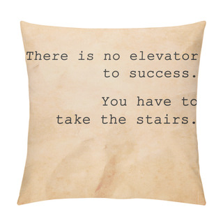 Personality  Inspirational Quote By Unknown Source On Old Paper Background Pillow Covers