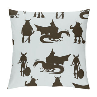 Personality  Viking  Characters . Valkyrie, Berserker, Warrior, Old Man, God  Pillow Covers