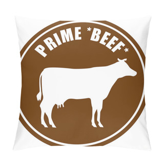 Personality  Prime Beef Butcher Shop Stamp Pillow Covers