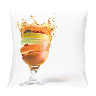 Personality  Spring Fruit Cocktail And Fruit Juice Vitamin Pillow Covers