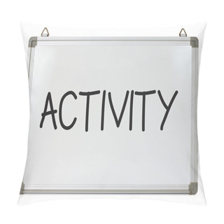 Personality  Activity Word On Whiteboard Pillow Covers