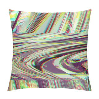 Personality Glitch Psychedelic Background Old TV Screen Error Digital Pixel Noise Abstract Design Photo Glitch Television Signal Fail Technical Problem Grunge Wallpaper Colorful Noise Pillow Covers