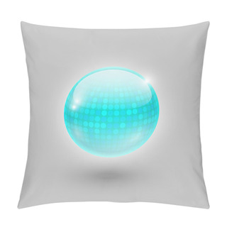 Personality  Disco Ball. Vector Icon. Pillow Covers