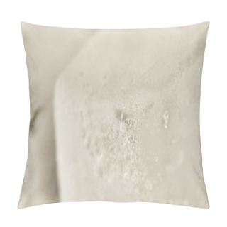 Personality  Close Up View Of Pure Freeze Textured Ice Cube Pillow Covers