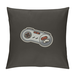 Personality  Retro Gamepad From 8-bit Consoles. Original Vector Illustration, Icon In Retro Style. Pillow Covers