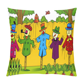 Personality  Scarecrows In The Garden Pillow Covers
