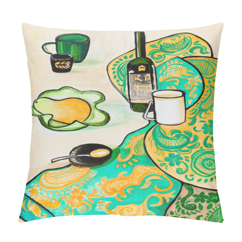 Personality  Still life on bright cloth pillow covers