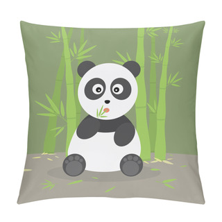 Personality  Panda In The Bamboo Forest Pillow Covers