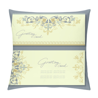 Personality  Vintage Greeting Cards Floral Motifs. Pillow Covers