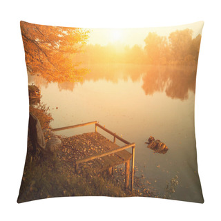 Personality  Autumn Lake Morning Lights Pillow Covers