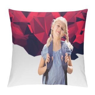 Personality  School Kid Smiling Pillow Covers